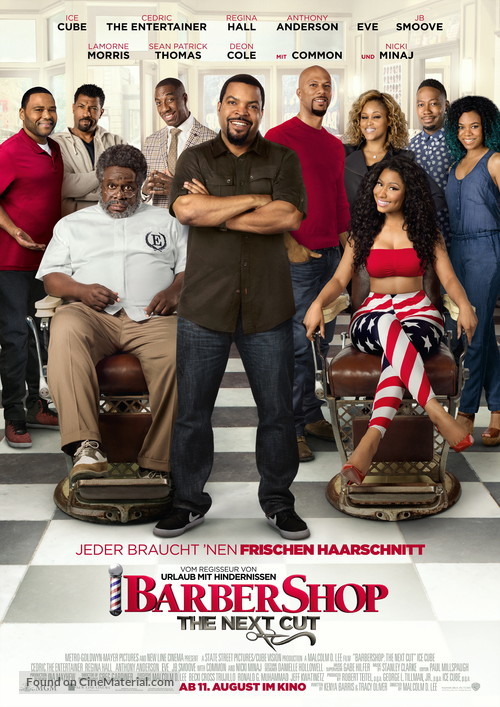 Barbershop: The Next Cut - German Movie Poster