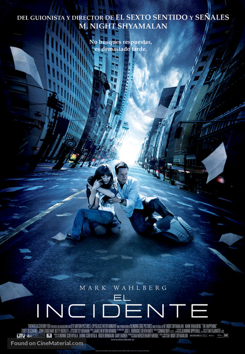 The Happening - Spanish Movie Poster