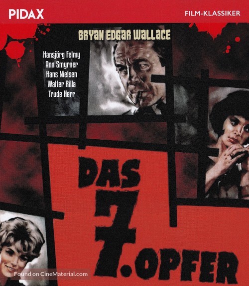 Das siebente Opfer - German Blu-Ray movie cover