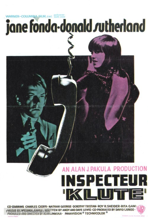 Klute - Belgian Movie Poster