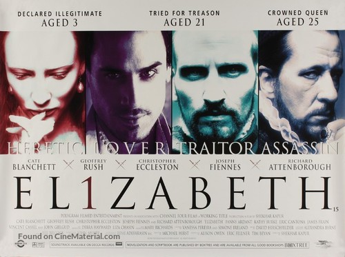 Elizabeth - British Theatrical movie poster