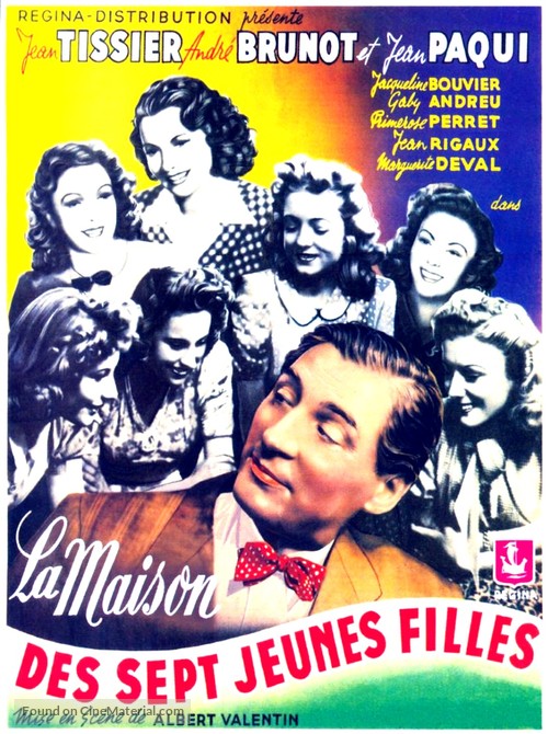 La maison des sept jeunes filles - Belgian Movie Poster