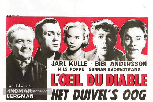 Dj&auml;vulens &ouml;ga - Belgian Movie Poster
