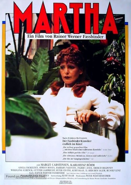 Martha - German Movie Poster