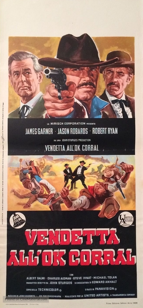 Hour of the Gun - Italian Movie Poster