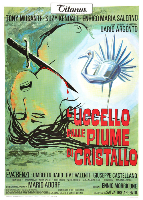 L&#039;uccello dalle piume di cristallo - Italian Movie Poster