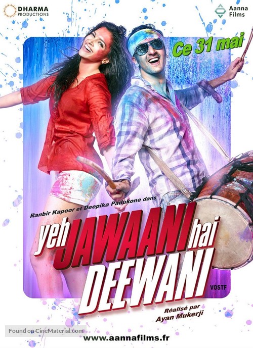Yeh Jawaani Hai Deewani - French Movie Poster