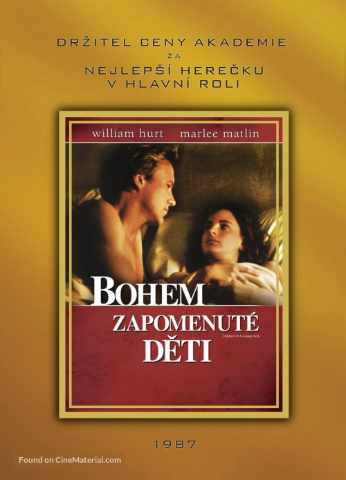 Children of a Lesser God - Czech DVD movie cover