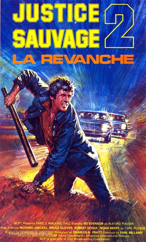 Part 2 Walking Tall - French VHS movie cover