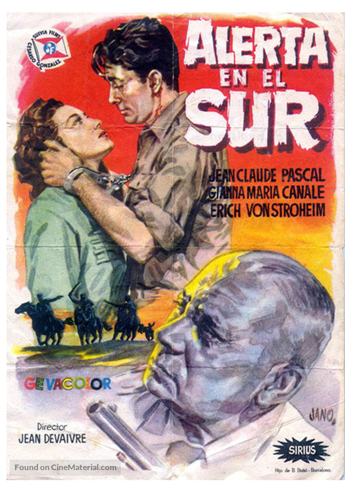 Alerte au sud - Spanish Movie Poster