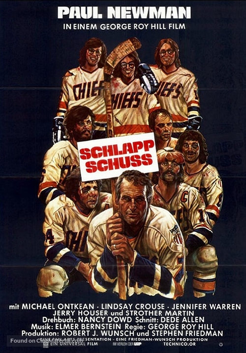 Slap Shot - German Movie Poster