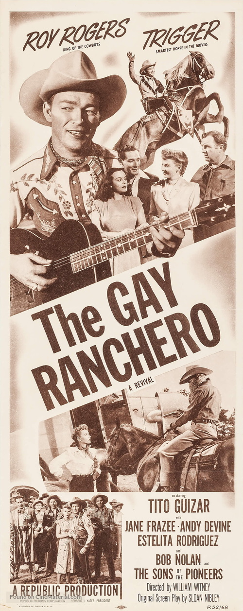 The Gay Ranchero - Re-release movie poster