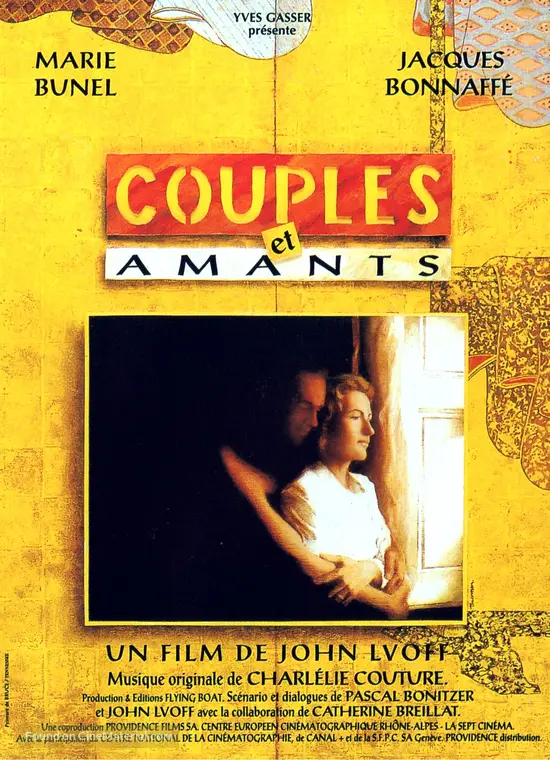 Couples et amants - French Movie Poster