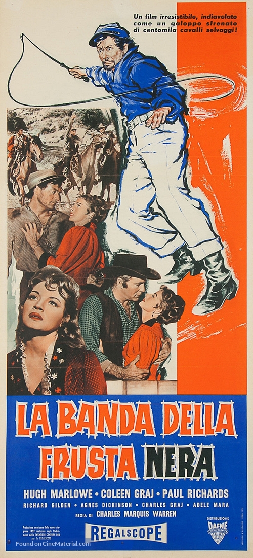 The Black Whip - Italian Movie Poster