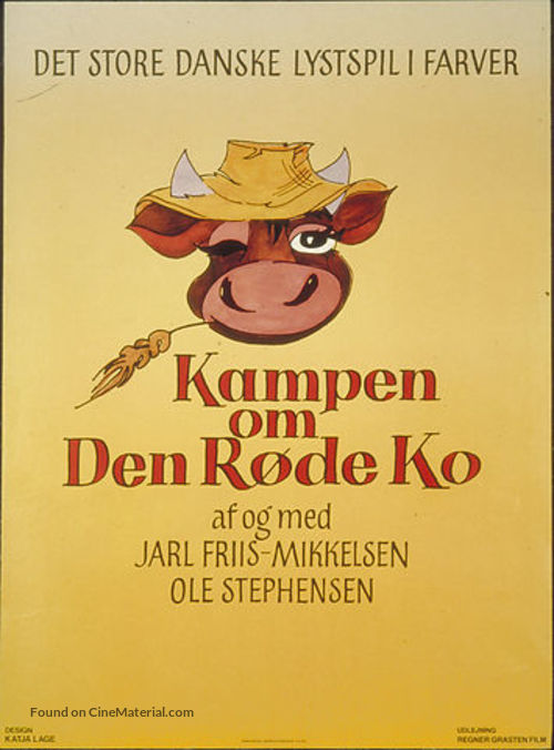 Kampen om den r&oslash;de ko - Danish Movie Poster