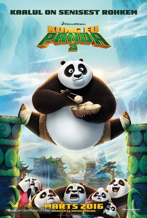 Kung Fu Panda 3 - Estonian Movie Poster