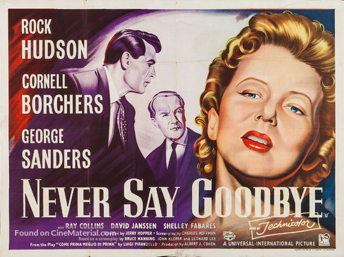Never Say Goodbye - British Movie Poster
