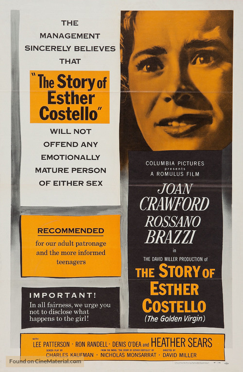 The Story of Esther Costello - Movie Poster