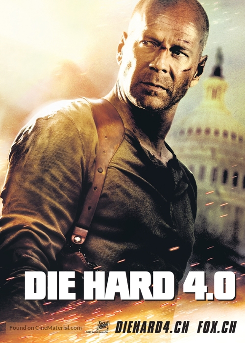 Live Free or Die Hard - Swiss Movie Poster