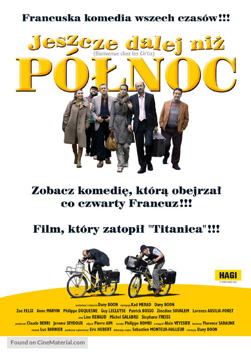 Bienvenue chez les Ch&#039;tis - Polish Movie Poster