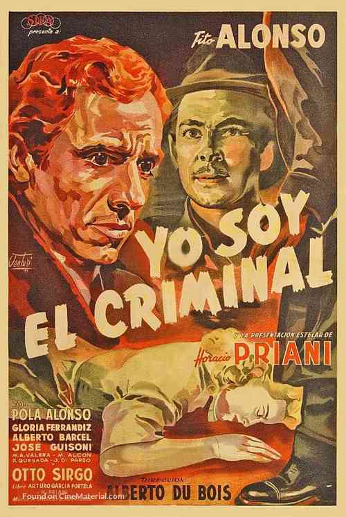 Yo soy el criminal - Argentinian Movie Poster