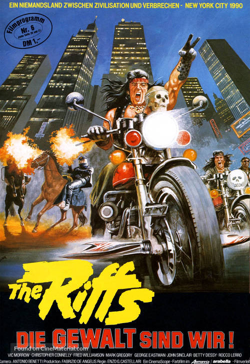 1990: I guerrieri del Bronx - German Movie Poster