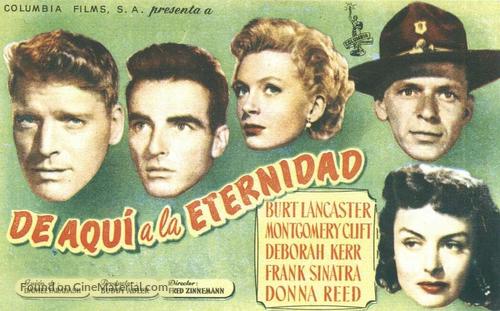 From Here to Eternity - Spanish Movie Poster
