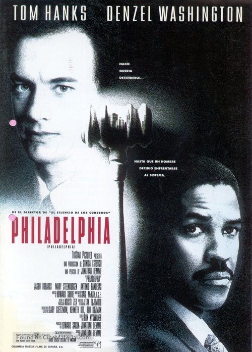 Philadelphia - Spanish Movie Poster