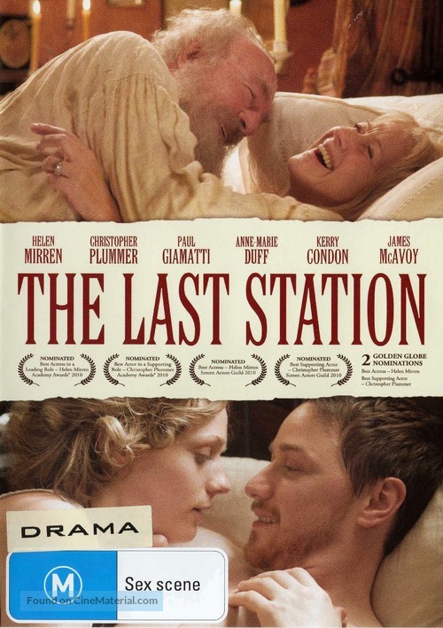 The Last Station - Australian Movie Cover