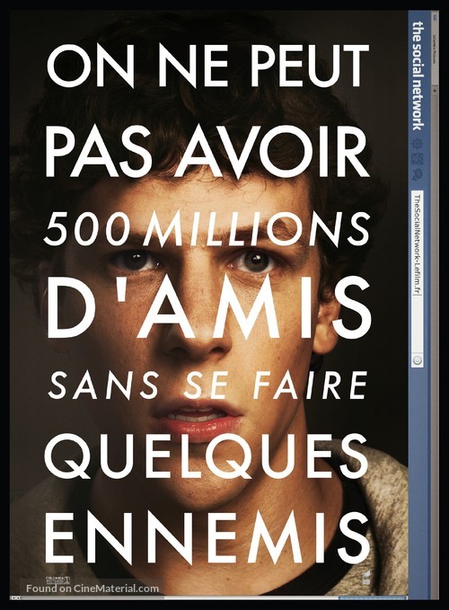 The Social Network - French Movie Poster