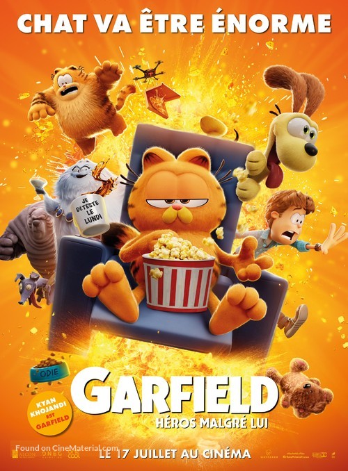 The Garfield Movie - French Movie Poster