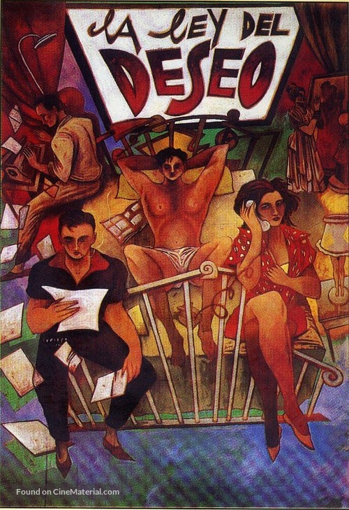 La ley del deseo - Spanish Movie Poster