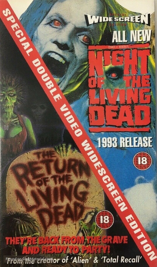 Night of the Living Dead - British VHS movie cover