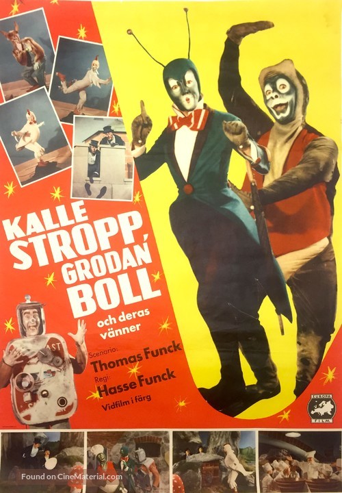 Kalle Stropp, Grodan Boll och deras v&auml;nner - Swedish Movie Poster