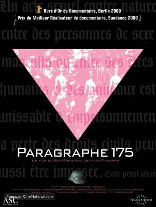 Paragraph 175 - French Movie Poster