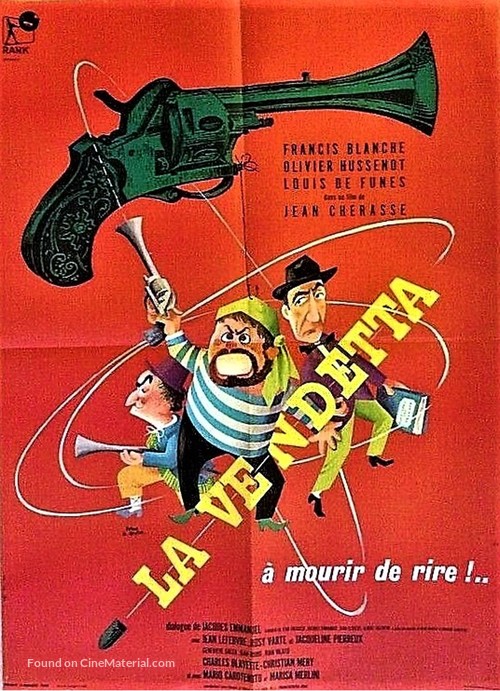 La vendetta - French Movie Poster