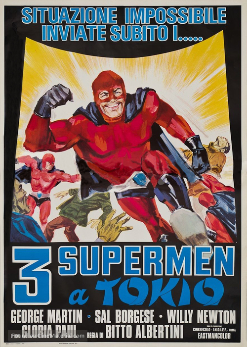 Tre supermen a Tokio - Italian Movie Poster