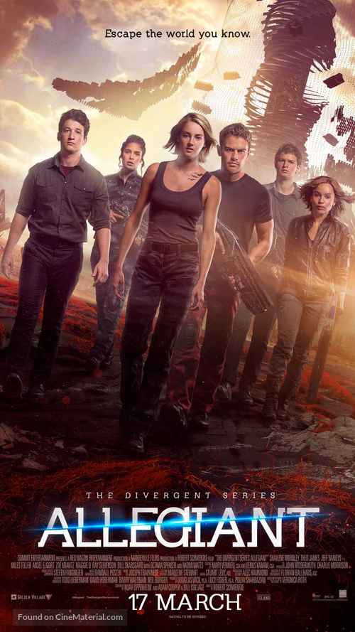 The Divergent Series: Allegiant - Singaporean Movie Poster