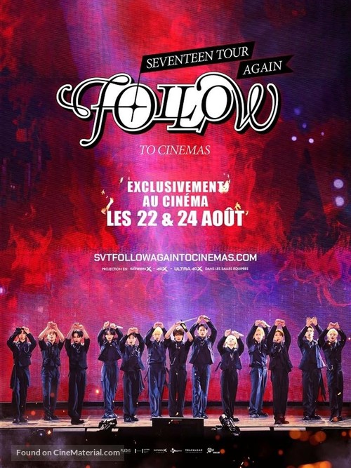 Seventeen Tour &#039;Follow&#039; Again to Cinemas - French Movie Poster