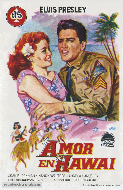 Blue Hawaii - Spanish Movie Poster