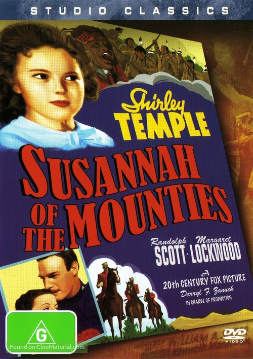 Susannah of the Mounties - Australian DVD movie cover