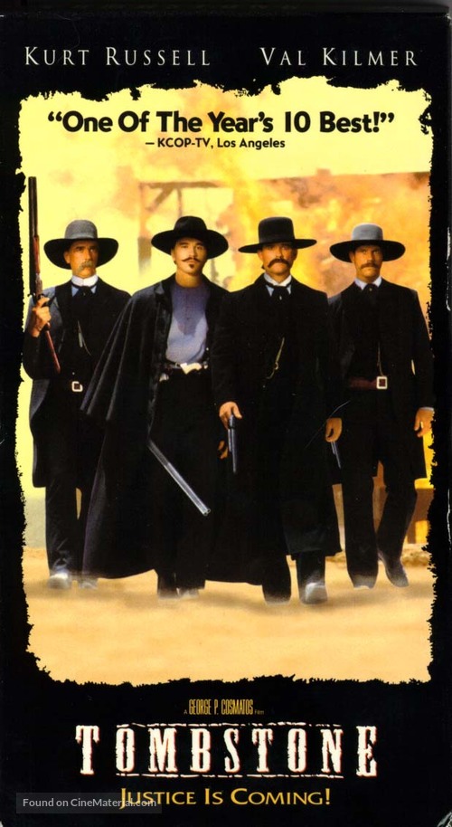 Tombstone - VHS movie cover