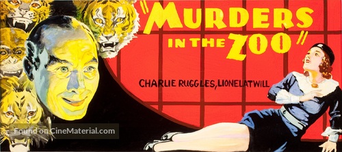 Murders in the Zoo - British Movie Poster