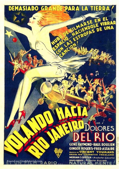 Flying Down to Rio - Spanish Movie Poster