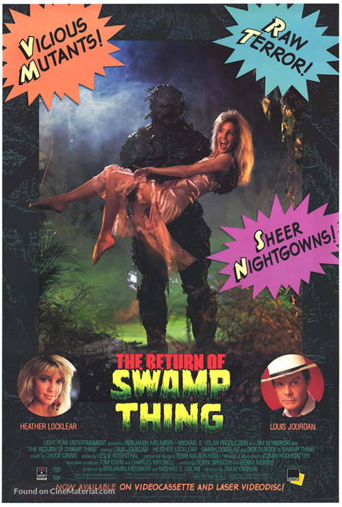 The Return of Swamp Thing - Video release movie poster