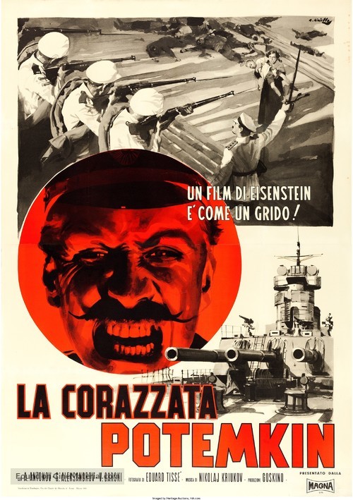 Bronenosets Potyomkin - Italian Movie Poster