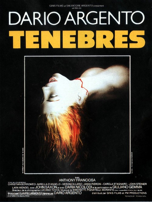Tenebre - French Movie Poster