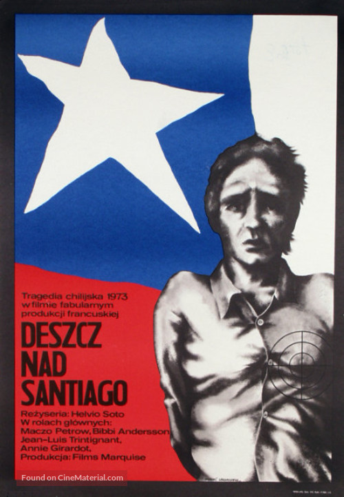 Il pleut sur Santiago - Polish Movie Poster