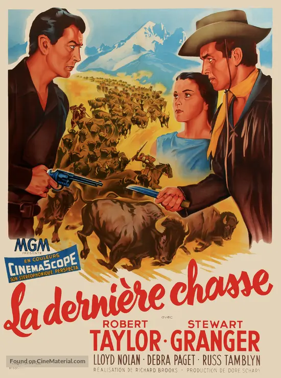 The Last Hunt 1956 French Movie Poster The Last Hunt 1956 French Movie Poster