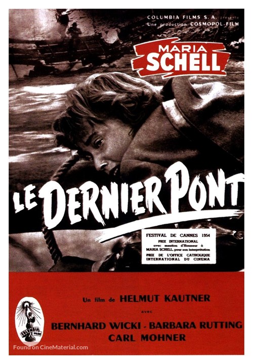 Die letzte Br&uuml;cke - French Movie Poster